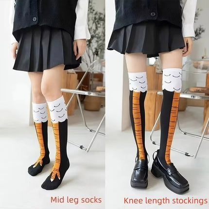 Chicken Feet Socks side profile showing realistic chicken claw design