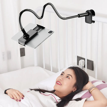 Tablet Holder Clip Stand side view showing adjustable clip mechanism