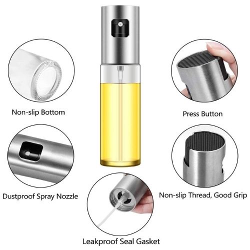 Cooking Oil Sprayer Bottle close-up view - precision mist sprayer for healthy cooking