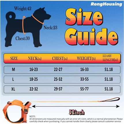 Dog harness and retractable leash kit shown on dog outdoors