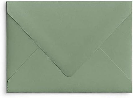 Spruce Green A7 Euro Curved Flap Invitation Envelopes - Pack of 50