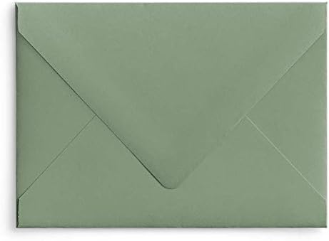 Spruce Green A7 Euro Curved Flap Invitation Envelopes - Pack of 50