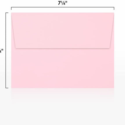 LUXPaper A7 Invitation Envelopes | Peel & Press | 5 1/4" x 7 1/4" | Candy Pink | 80lb. Text | 50 Qty