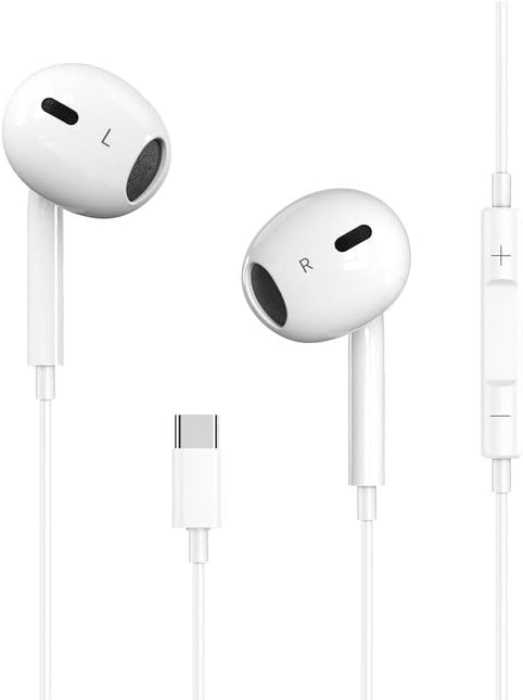 USB C Headphones for iPhone 17/16/15 Pro Max Plus Type C Earbuds with