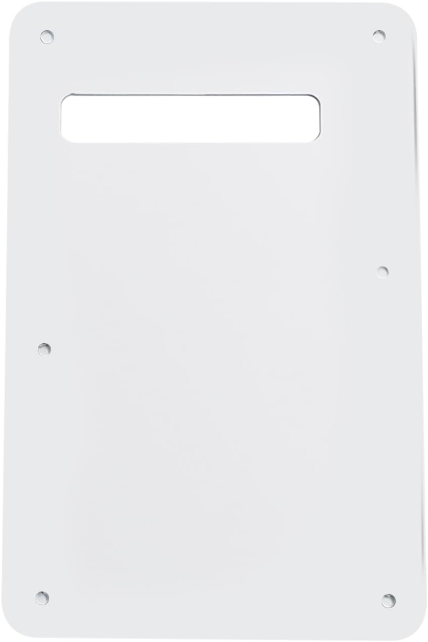 6-Hole White 3-Ply Guitar Back Plate Cavity Cover - photo 3