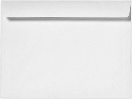 LUXPaper 9 x 12 Booklet Envelopes | Bright White | 28lb. Text | 50 Qty