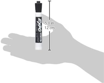 EXPO Dry Erase Markers, Low Odor Ink, Black, Chisel Tip, 12 Count - Whiteboard, Calendar, Organization, Essential Supplies for Office, School, Classroom, Teachers