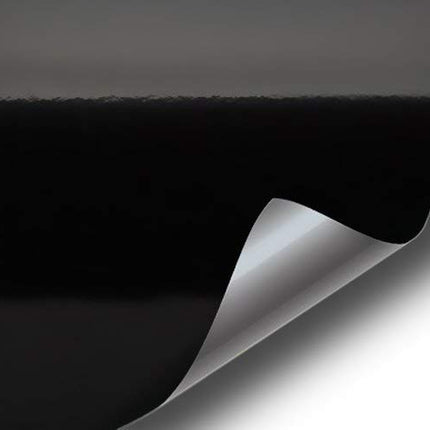 Black High Gloss Realistic Paint-Like Microfinish Vinyl Wrap Roll with XPO Air Release Technology (6ft x 5ft)