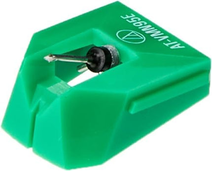 Audio-Technica AT-VMN95E Elliptical Replacement Turntable Stylus for AT-VM95 Series Cartridges, Compatible with AT-LP120X Series, AT-LP3XBT, AT-LPW40, AT-LPW50, AT-LP5X, AT-LP8X, Green