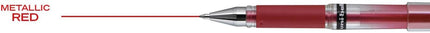 uniball Signo Gel Impact Pens, Bold Point (1.0mm), Metallic Red Ink, 6 Pens