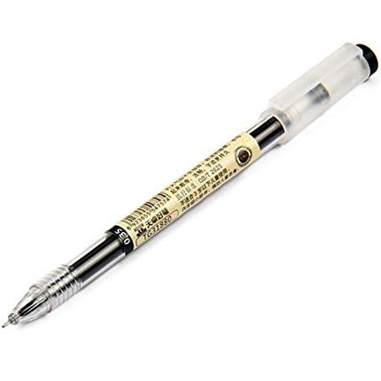 Gel Ink Pen Japanese Style Liquid Ink Rollerball Pens Quick Drying 0.35mm Ultra Fine Point Ballpoint Maker Pen for Office School Stationery Supply,12 Pcs/Set, Black