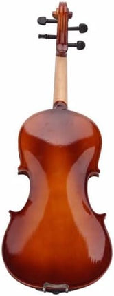 Full Size 4/4 Natural Acoustic Violin Set for Beginners or Professionals with Soft Case Bow and Rosin – Basswood Body, Smooth Tone, Classic String Musical Instrument Starter Kit