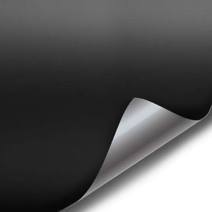 Lámina adhesiva de vinilo negro mate con liberación de aire (1ft x 5ft)