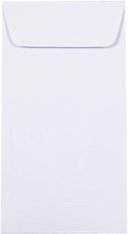 #7 Coin Business Envelopes - 3 1/2 x 6 1/2 - White - 50/Pack