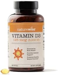 NatureWise Vitamin D3 5000IU 360 Mini Softgels - Front