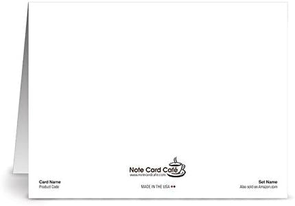Note Card Café Monogram Navy ‘M’ Letter Cards | Grey Envelopes | 24 Pack | Blank Inside, Glossy Finish | Floral Monogram Design |Bulk Set | Stationery, Personalized Greeting, Thank You
