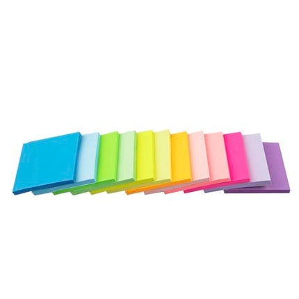 (12 Pads) Sticky Notes 3x3 Bri - side view