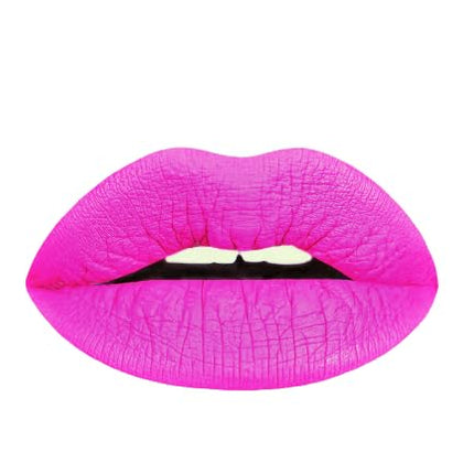 Aromi Bright Pink Matte Liquid Lipstick | Magenta Fuchsia Lip Color with Blue Undertones, Vegan, Cruelty-free, Smudge Proof, Transfer Proof, Long-lasting (Pink Peonies)