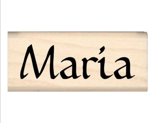 Maria Name Rubber Stamp