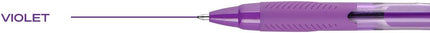 Uni-Ball Jetstream Elements Ballpoint Pen, Medium Point (1.0mm), Violet Ink, 6 Pens