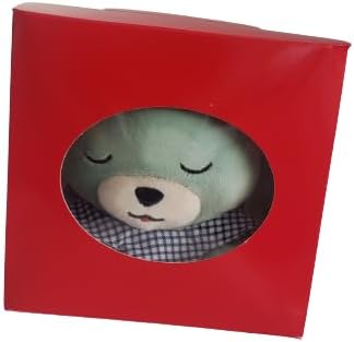 Teddy Bear Security Blanket, Soft Baby Lovey, Newborn Baby Gift for Boys or Girls, Comfort Toy Blanket, Babiy's Go To Comforting companion (Green Bear)