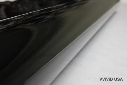 Black High Gloss Realistic Paint-Like Microfinish Vinyl Wrap Roll with XPO Air Release Technology (6ft x 5ft)