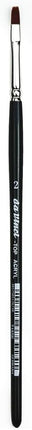 da Vinci Oil & Acrylic Series 7185K Top Acryl Paint Brush, Flat Red/Brown Synthetic with Short Handle, Size 2 (7185K-02)