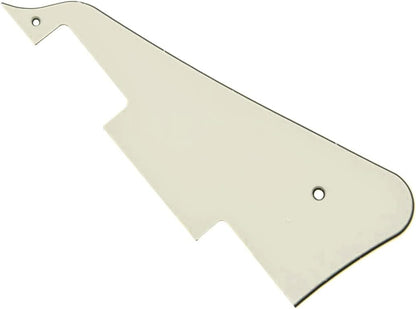 Aged White 3 Ply LP Guitar Pickguard with Chrome Bracket - photo 2