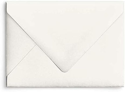 Cotton Soft White A7 Euro Curved Flap Matte Invitation Envelopes - Pack of 50