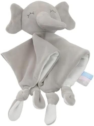 Elephant Security Blanket, Soft Baby Lovey, Newborn Baby Gift for Boys or Girls, Comfort Toy Blanket, Baby's Go To Comforting companion (Grey Elephant)