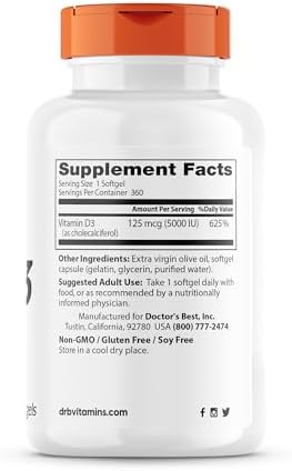 Doctor's Best Vitamin D3 - Supplement Facts