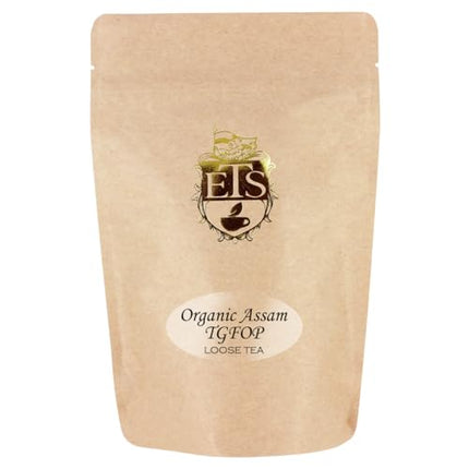 Amazon.com : Organic Assam Black Tea Pouches - 4oz | Loose Leaf TGFOP Grade | Tippy Golden Flowery Orange Pekoe | Rich Second Flush | Smooth and Biscuity | Premium Black Tea for Morning or Afternoon : White Teas : Grocery &amp; Gourmet Food