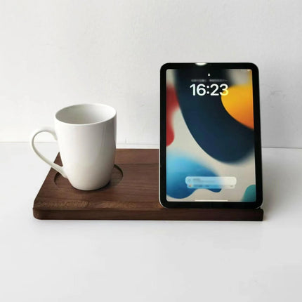 Wooden Book Stand With Cup Holder - photo 3
