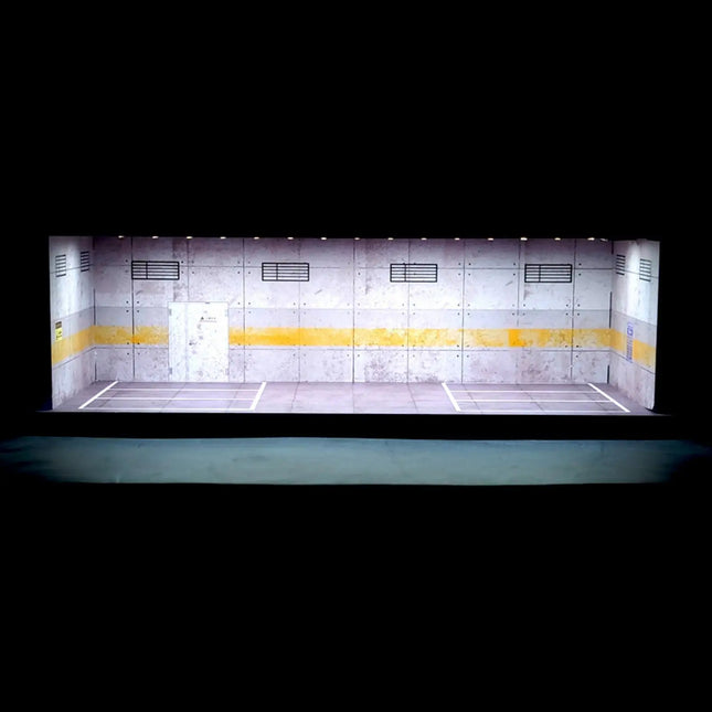 Model Cars Display Case Garage interior with diecast car collection