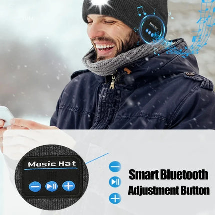 3-in-1 Function Bluetooth Beanie with Light - photo 3