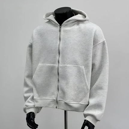 Hoodie with Integrated Backpack rear view highlighting backpack design