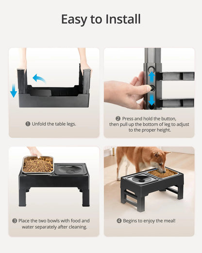 SourcetoHome Elevated Mess-Free Dog Bowl -  - detail view 2