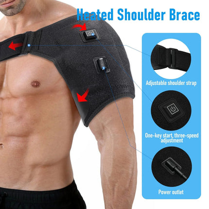 USB Heated Shoulder Brace Rotator Cuff - photo 3