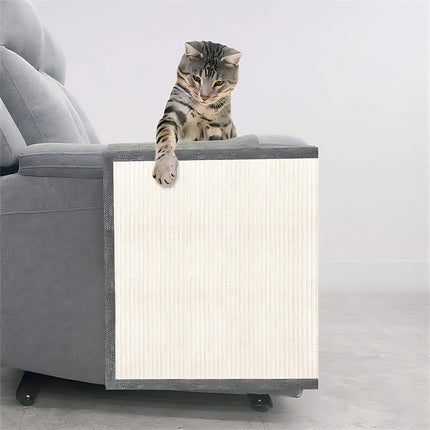 USA CALI furniture guard installed on chair protecting upholstery from cat scratching