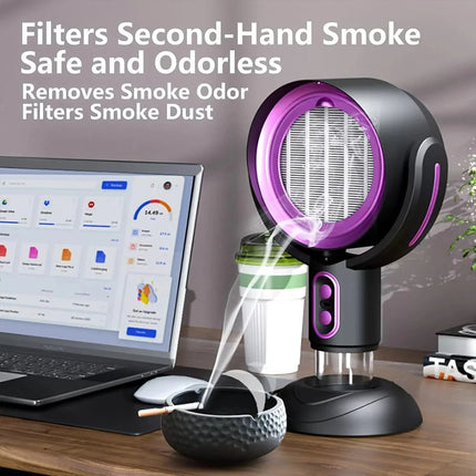 Portable Range Hood Purifier in use above stovetop capturing smoke and cooking odors