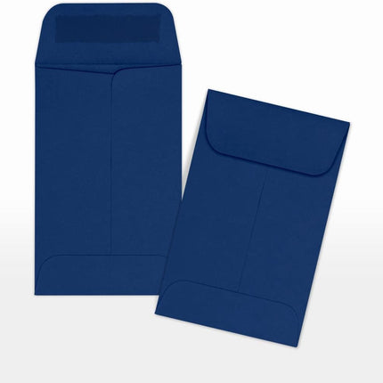 LUXPaper #1 Coin Envelopes in 80 lb. Navy, Envelopes for Coin Collections, Stamps, and More, w/Moistenable Glue, 250 Pack, Envelope Size 2 1/4 x 3 1/2 (Blue)