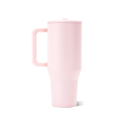 Traveler 40oz, botella de agua térmica con asa, Pink Sand