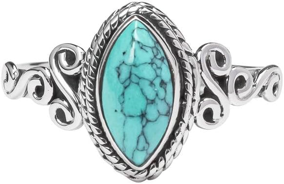 Gemstone Ring 925 Sterling Silver Statement Ring For Women and Girls — Home & Lifestyle