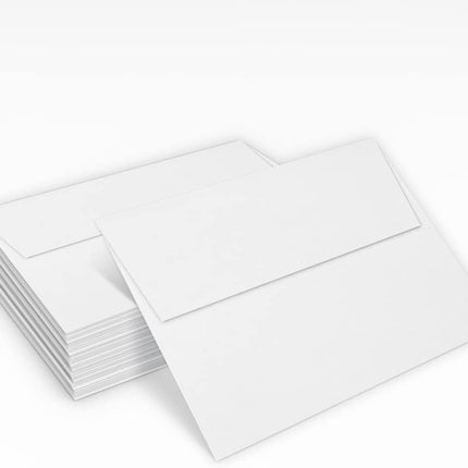LUXPaper A7 Invitation Envelopes | Peel & Press | 5 1/4" x 7 1/4" | Bright White | 32lb. Paper Weight (80lb. Text) | 50 Qty