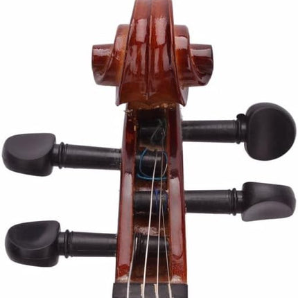 Full Size 4/4 Natural Acoustic Violin Set for Beginners or Professionals with Soft Case Bow and Rosin – Basswood Body, Smooth Tone, Classic String Musical Instrument Starter Kit