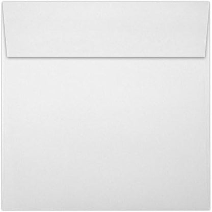 Square Invitation Envelopes | Peel & Press | 6 1/4 x 6 1/4 in | Bright White | 70 lb Text | 50 Count