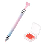 Rhinestone Picker Tool, Refillable Wax Pen with 1 Additional Pack of Wax Refills, Rhinestone Pickup Pen for Diamond Art Painting and Nail Art Design