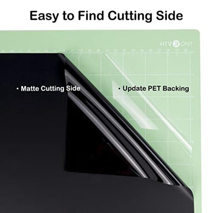 Matte Black Permanent Vinyl Roll, 12" x14FT, for Car Decals & Signs