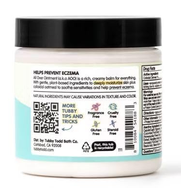 Tubby-Todd All Over Ointment, Fragrance Free, 3.5 oz, Jar