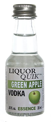 Liquor Quik - HOZQ8-365 Natural Vodka Essence, 20 mL (Green Apple Vodka)